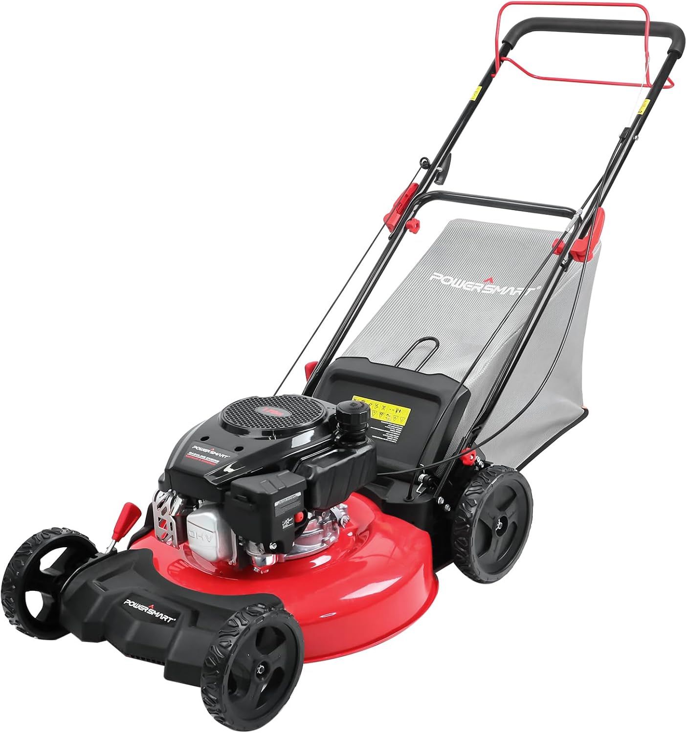 PowerSmart Self Propelled Gas Lawn Mower, 21-Inch 170cc