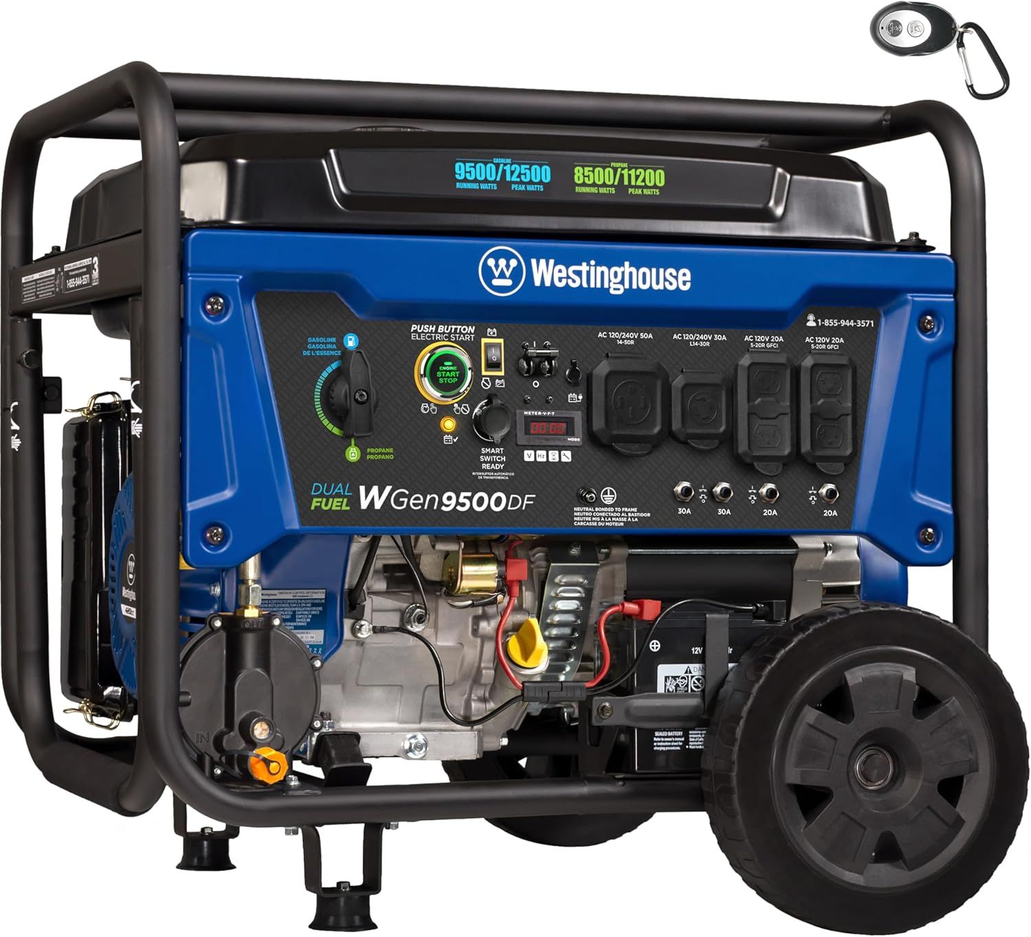 Westinghouse 12500 Watt Dual Fuel Home Backup Portable Generator