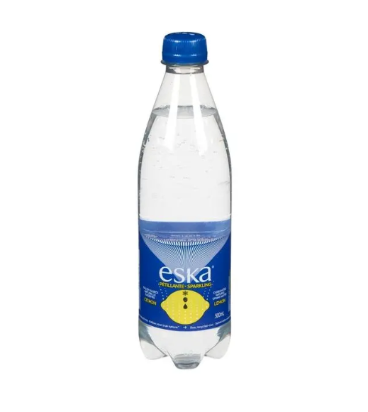 Eau gazéifiée citronnée