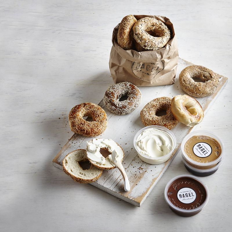plateau bagels et tartinades