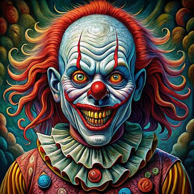 Psychedelic Scary Clown T-Shirt