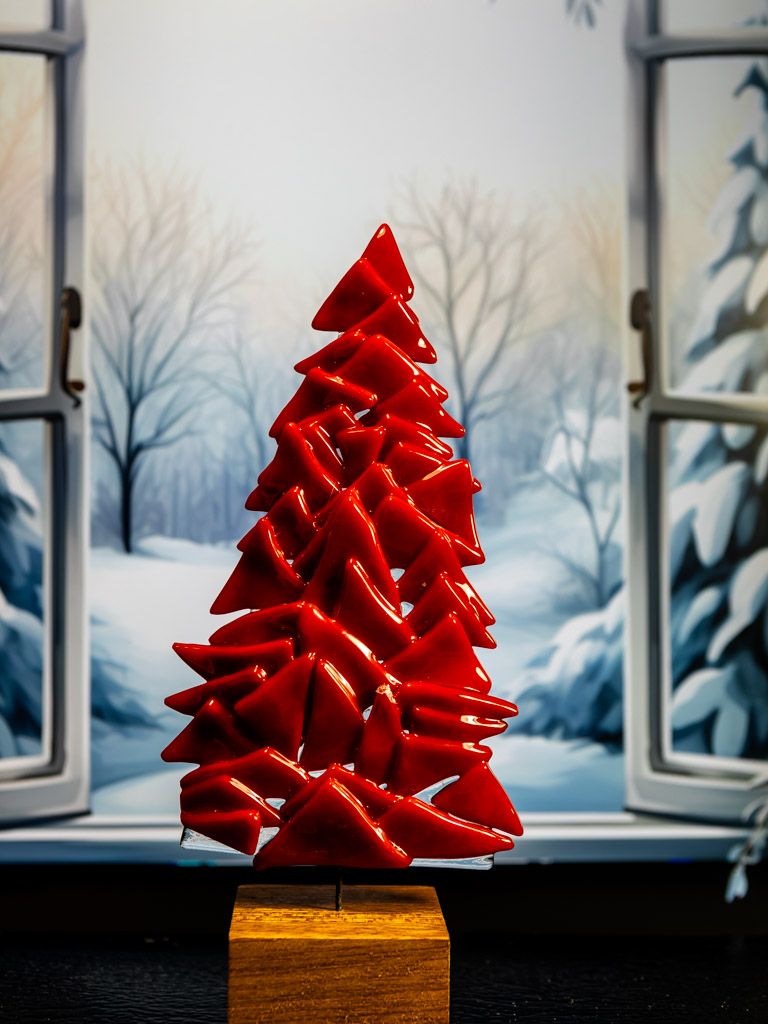 Juletræ, rødt 02