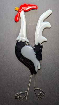 Glasfigur, “Morgensang” – håndlavet glaskunst (ca. 28 x 9 cm) Glasfigur, “Morgensang” – håndlavet glaskunst (ca. 28 x 9 cm)