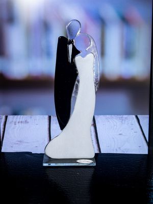 Glasfigur Glasfigur "Evig Forbundet" – Glasfigur Brudepar