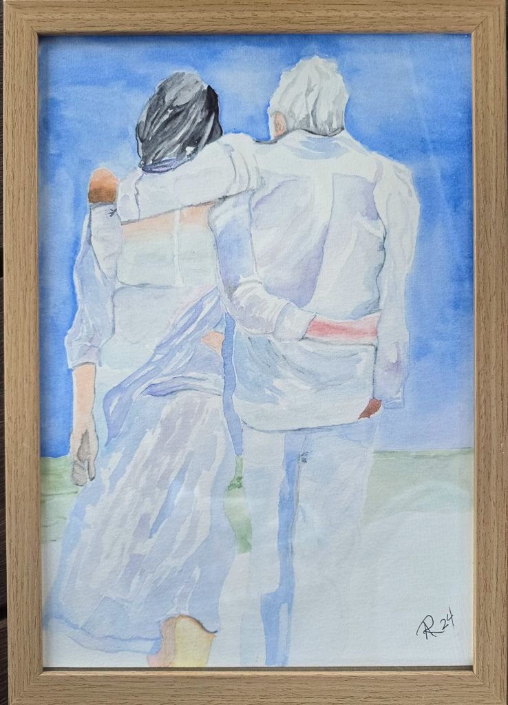 Maleri, Anne-Mette, Akvarel, Sammen Maleri, Anne-Mette, Akvarel, Sammen