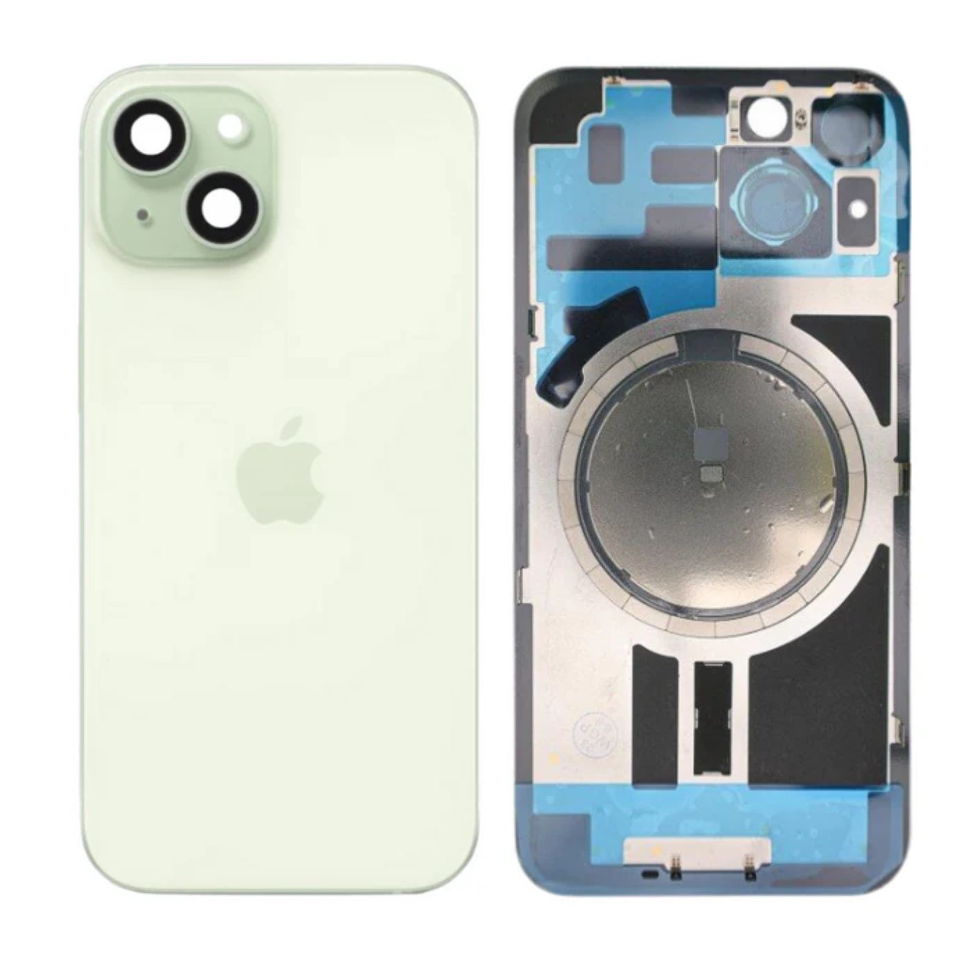Klapka tylna +Magnesy+Szkiełka+Mocowania iPhone 15  Kolor zielony