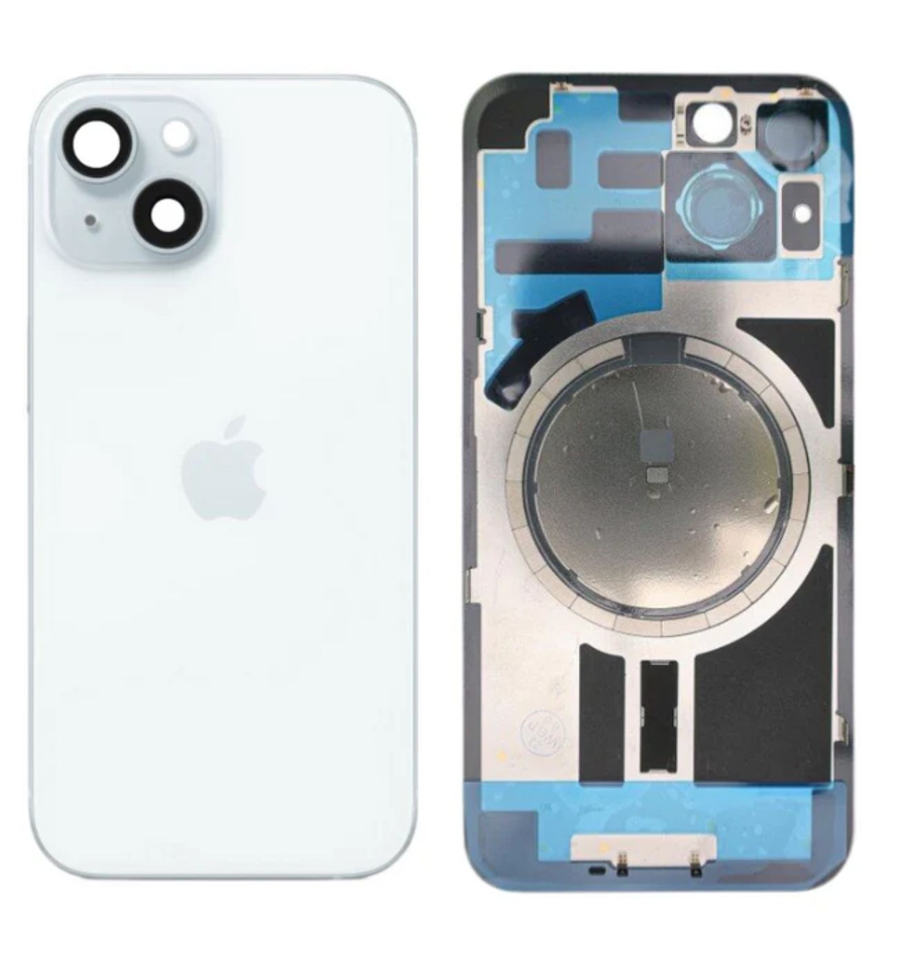 Klapka tylna +Magnesy+Szkiełka+Mocowania iPhone 15 Plus Kolor biały