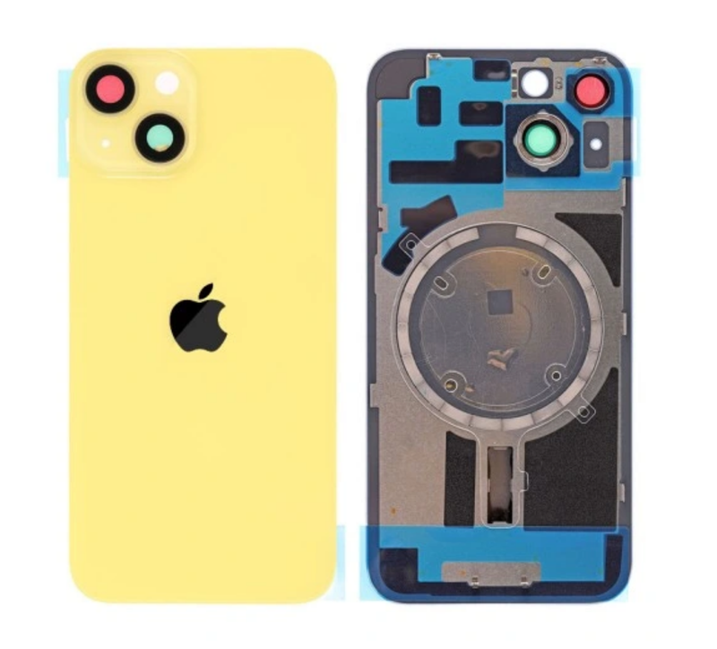 Klapka tylna +Magnesy+Szkiełka+Mocowania iPhone 14 Plus  Kolor żółty