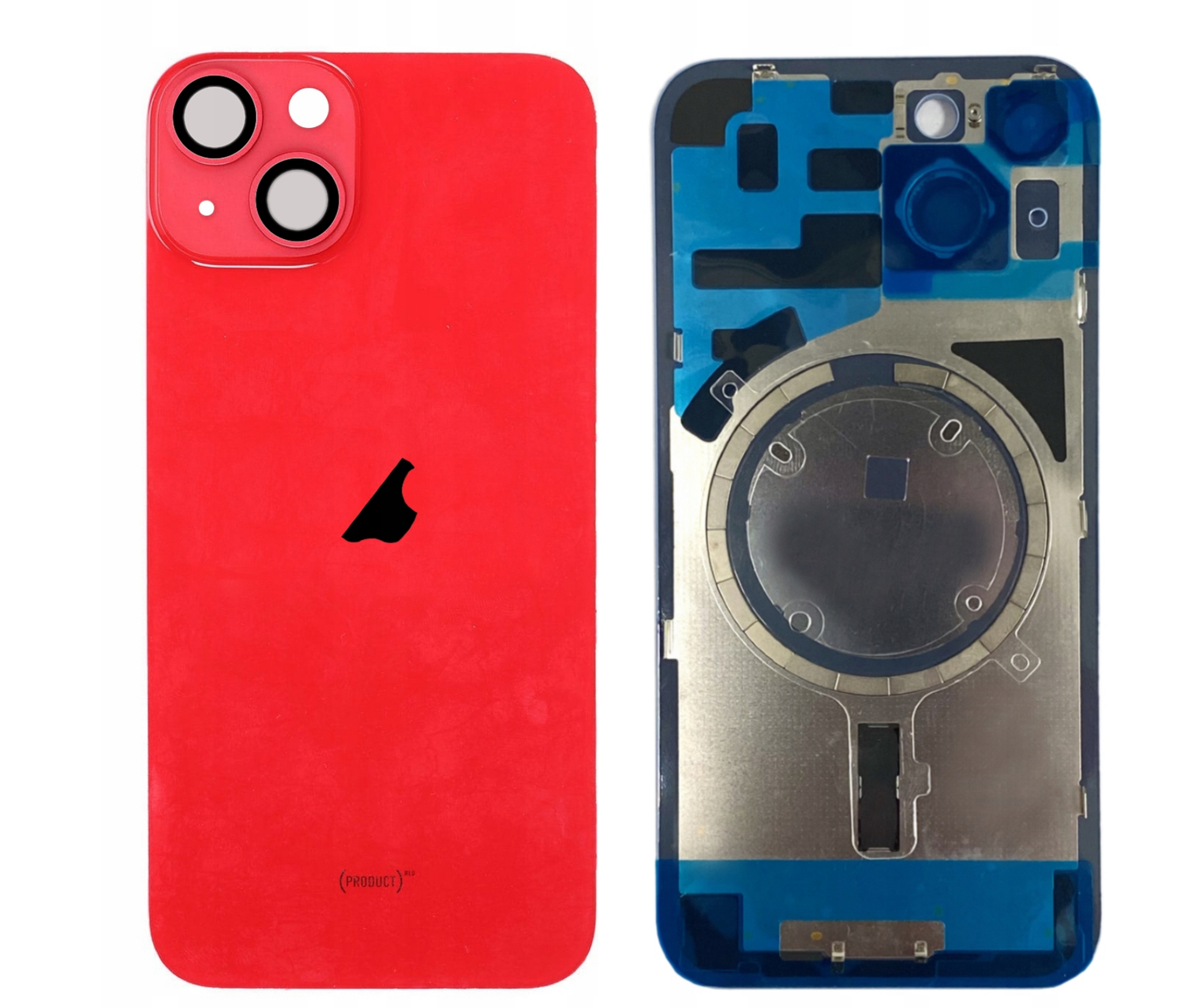 Klapka tylna +Magnesy+Szkiełka+Mocowania iPhone 14   Kolor czerwony