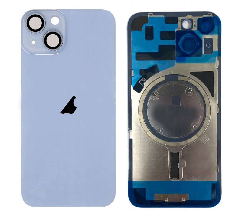 Klapka tylna +Magnesy+Szkiełka+Mocowania iPhone 14   Kolor niebieski