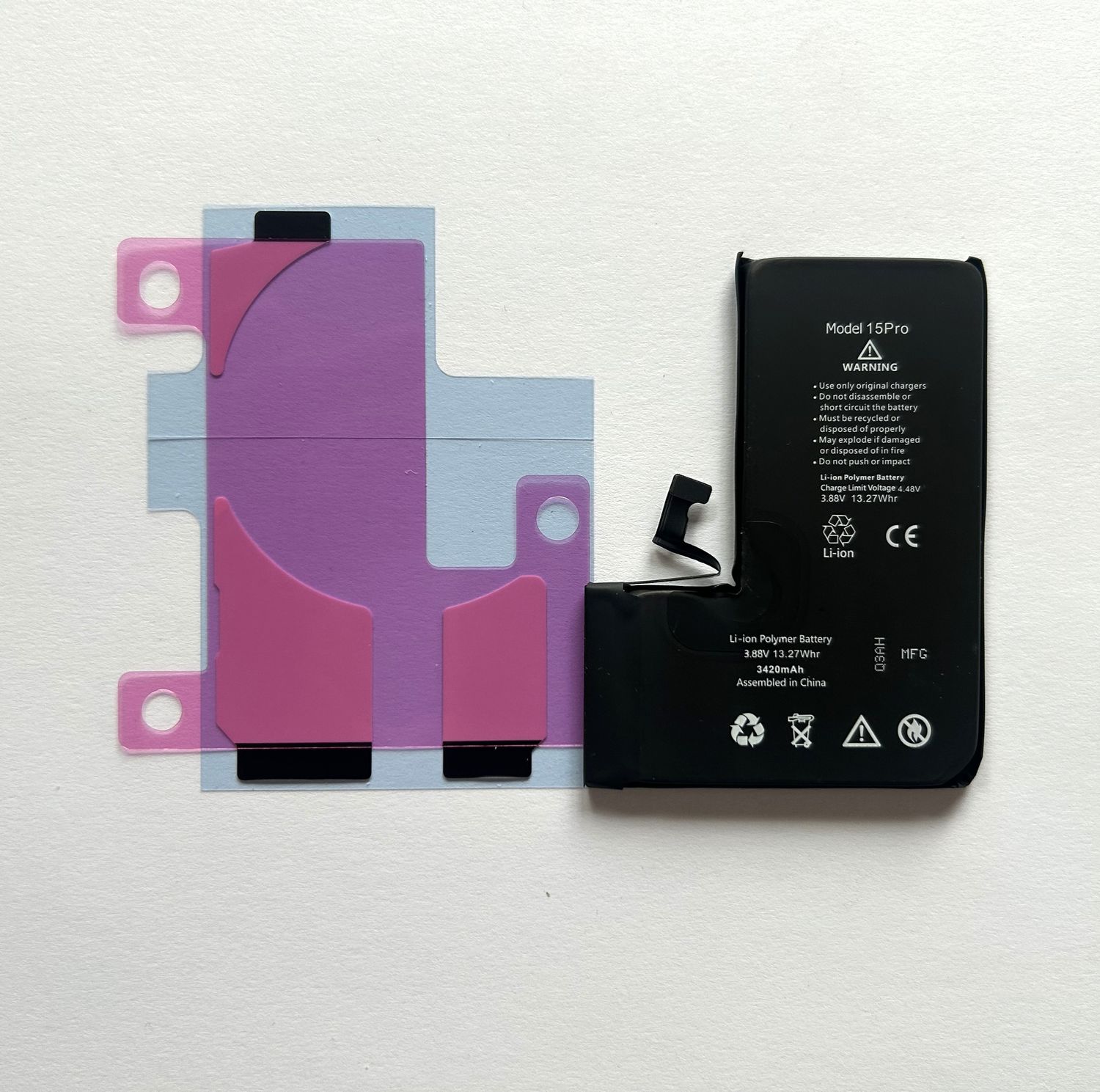 Bateria Diagnostic iPhone 15 Pro 3420mAh Większa Pojemność BEZ KOMUNIKATU