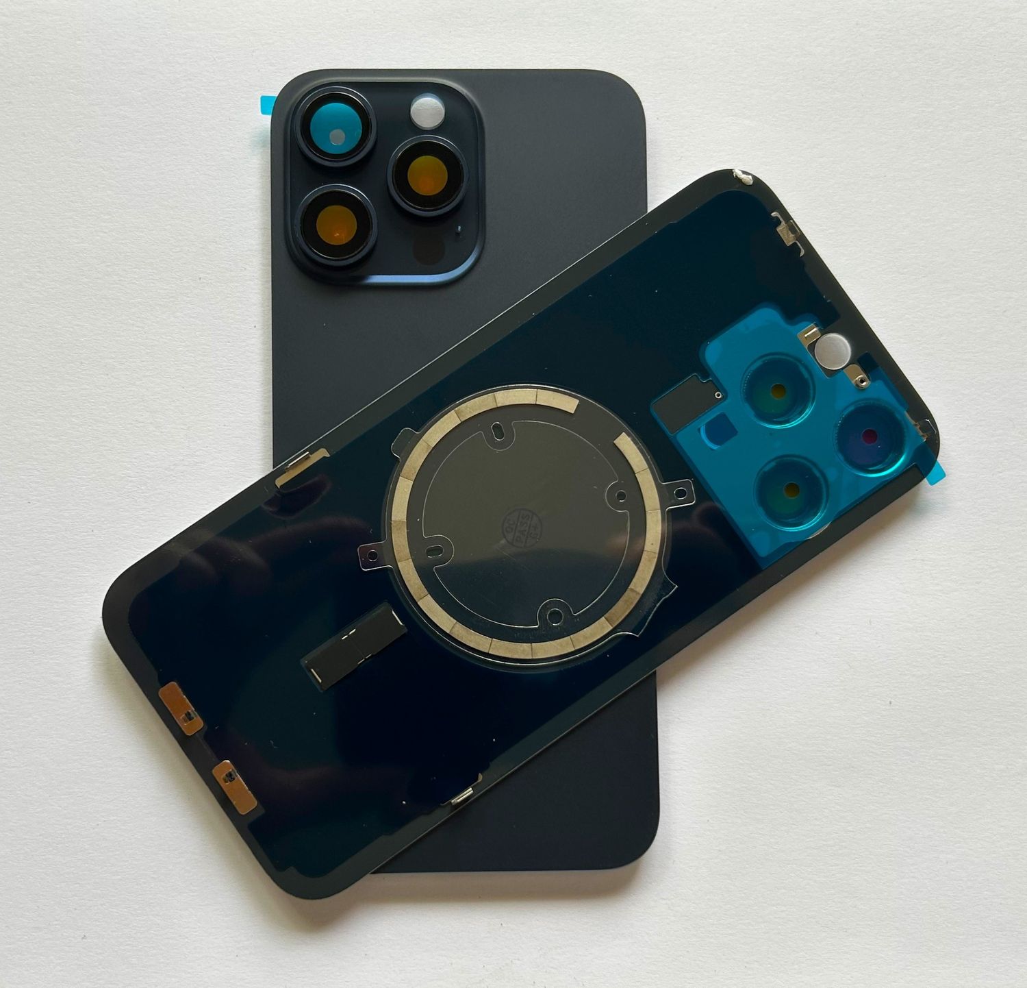 Tylna klapka  iPhone 15 Pro Max Blue  Niebieska +Magnesy+Szkiełka Jakość PREMIUM Jedna-Część !
