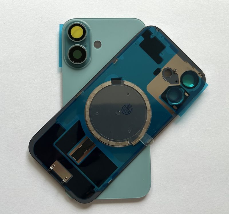 Tylna klapka  iPhone 16 Zielony  Teal +Magnesy+Szkiełka Jakość PREMIUM Jedna-Część !