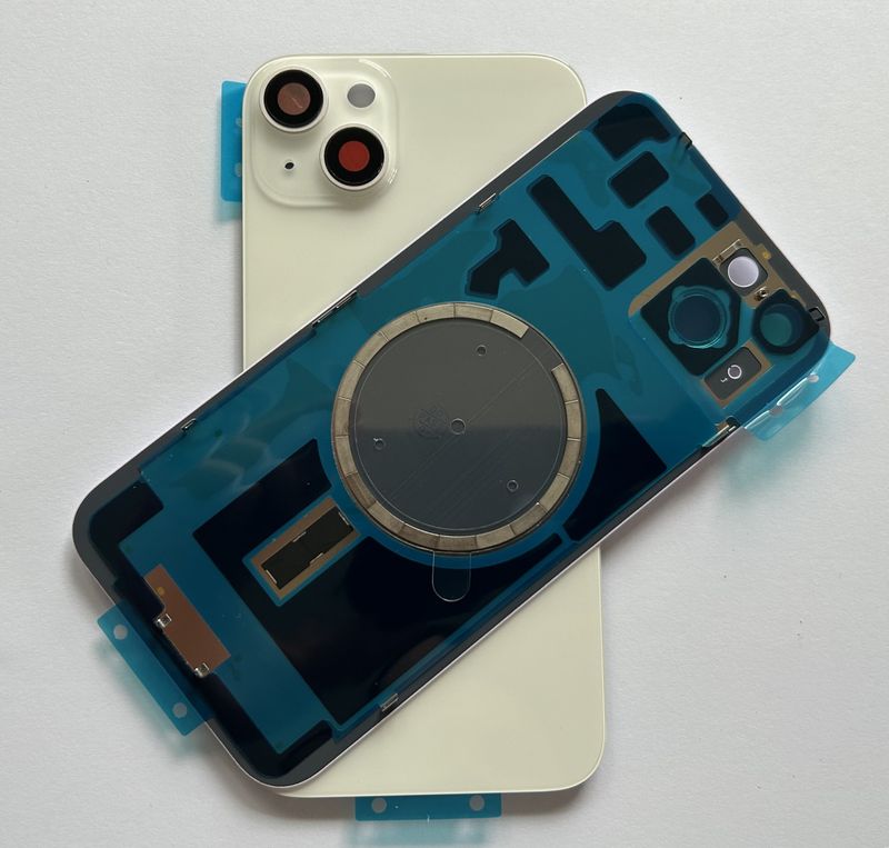 Tylna klapka  iPhone 14 Plus White Biała +Magnesy+Szkiełka Jakość PREMIUM Jedna-Część !