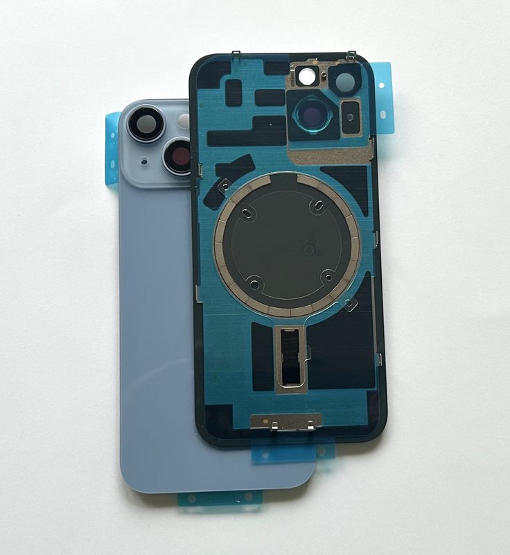 Tylna klapka  iPhone 14 Plus Niebieska Blue+Magnesy+Szkiełka