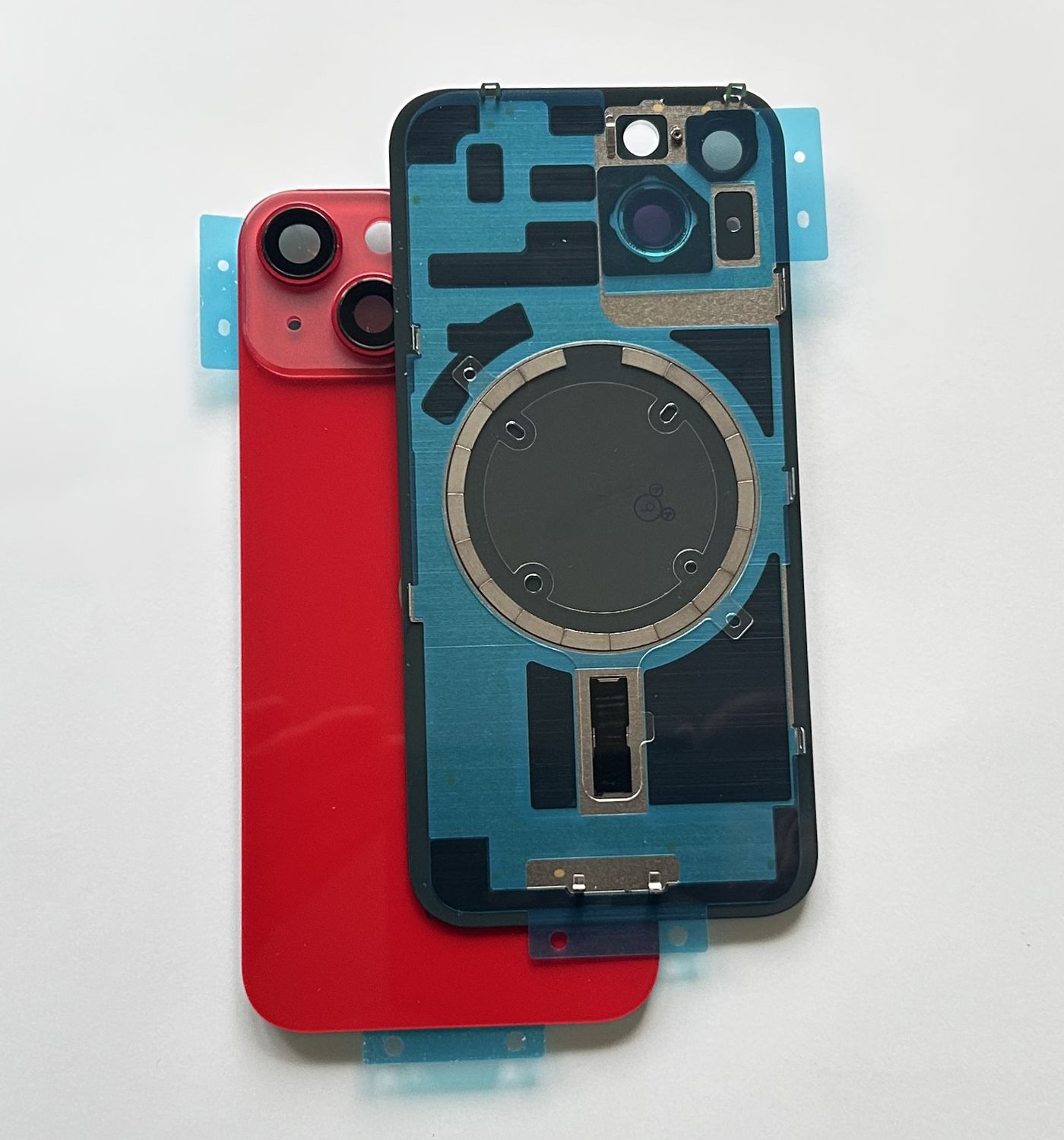 Tylna klapka  iPhone 14 Plus Czerwona Red +Magnesy+Szkiełka
