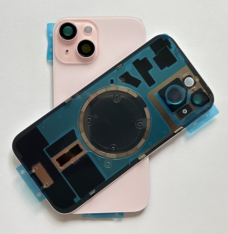 Tylna klapka  iPhone 15 Plus Różowy Pink +Magnesy+Szkiełka