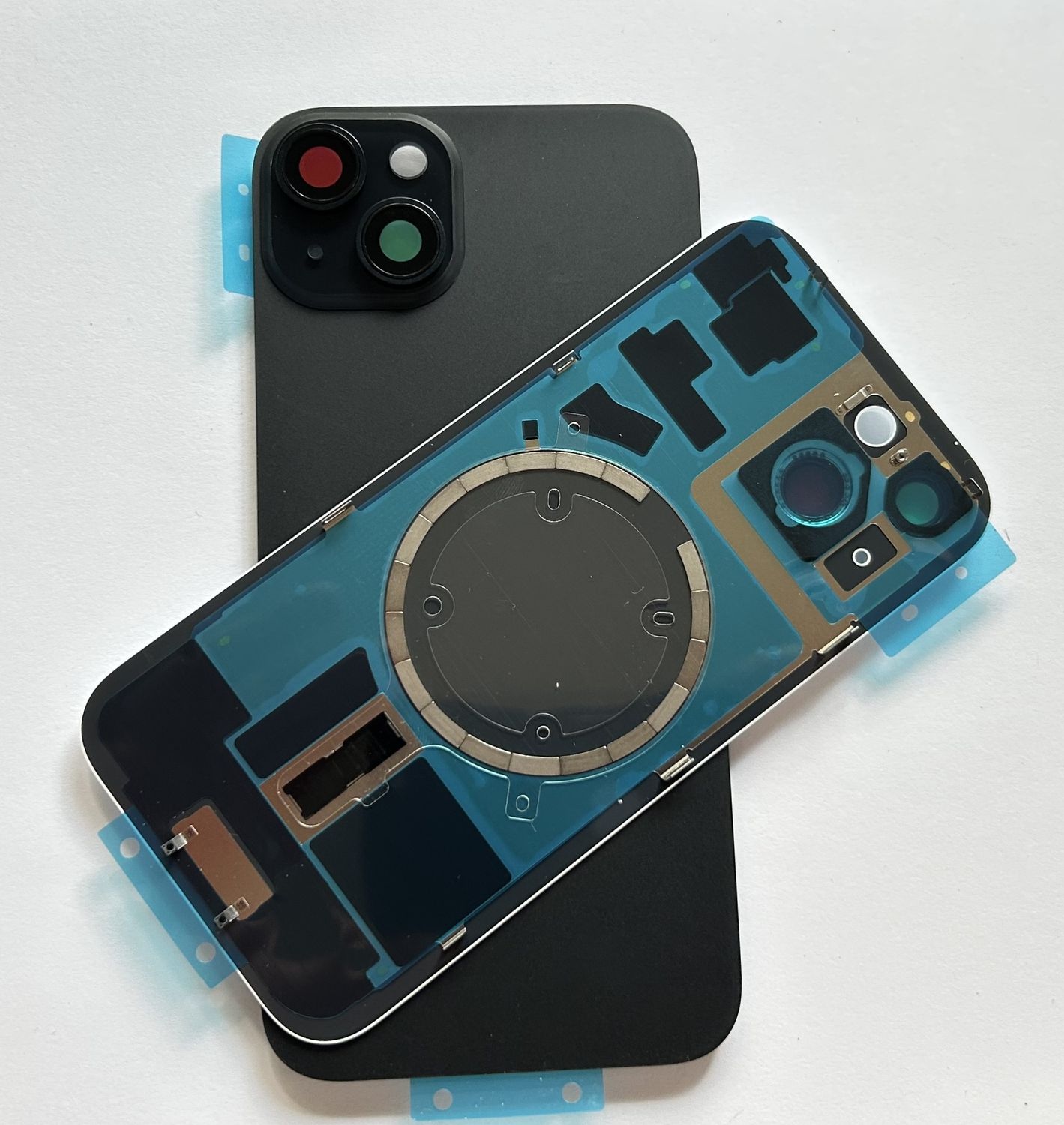 Tylna klapka  iPhone 15  Black Czarna +Magnesy+Szkiełka