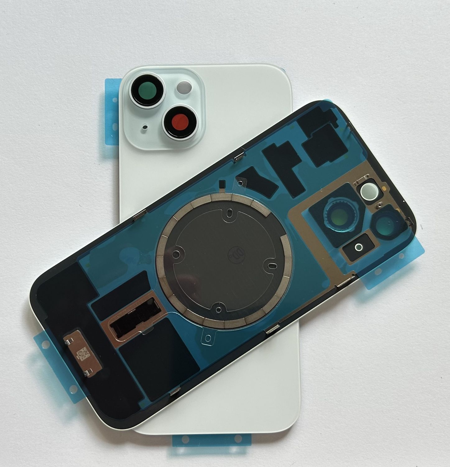 Tylna klapka  iPhone 15  Niebieska Blue +Magnesy+Szkiełka