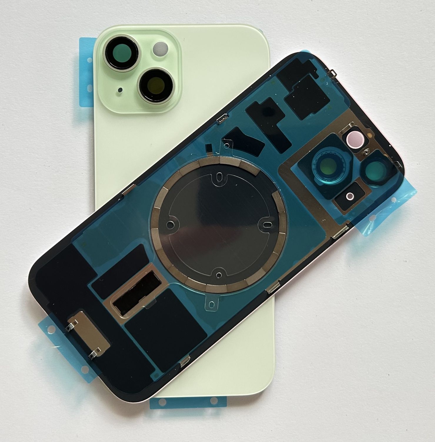 Tylna klapka  iPhone 15  Zielony Green +Magnesy+Szkiełka