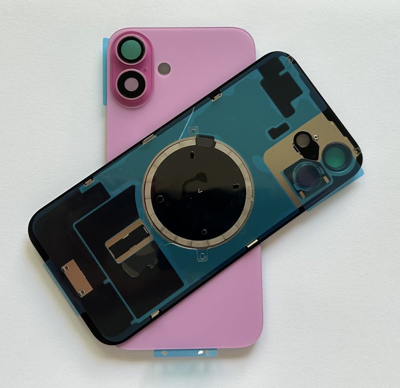 Tylna klapka  iPhone 16 Plus Różowa Pink +Magnesy+Szkiełka