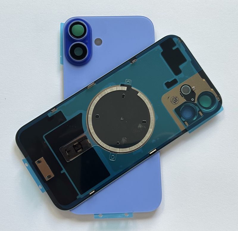 Tylna klapka  iPhone 16 Plus  Niebieska Ultramarine +Magnesy+Szkiełka