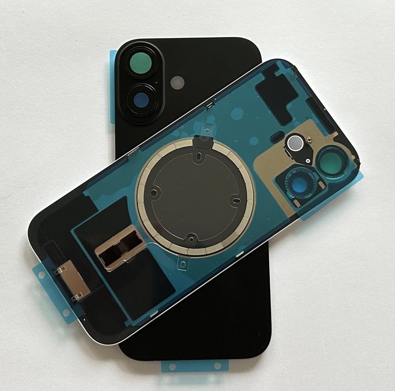 Tylna klapka  iPhone 17 Czarna Black +Magnesy+Szkiełka