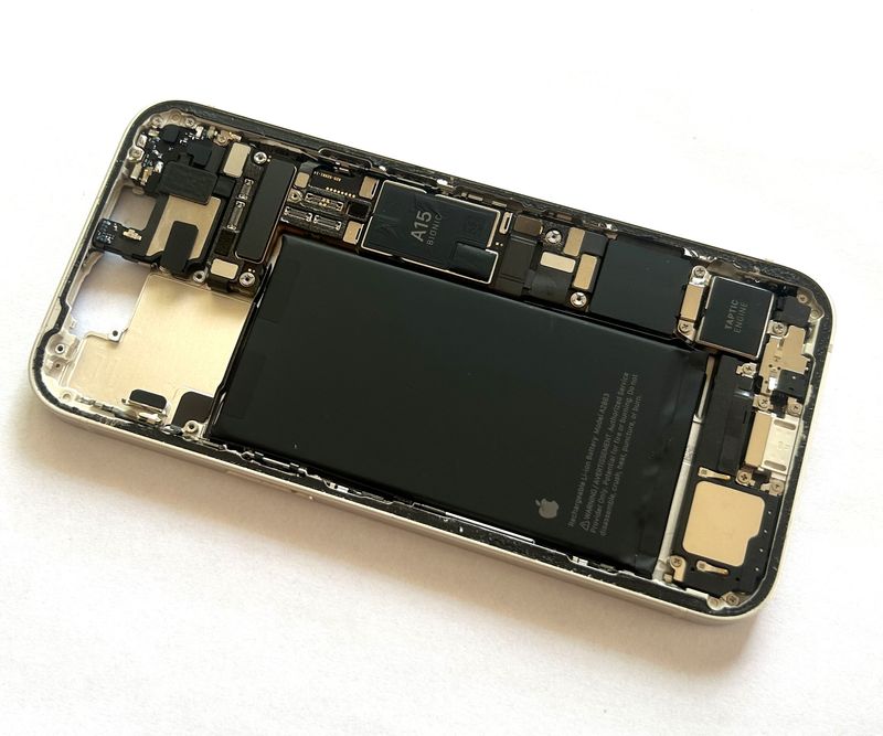 Korpus z taśmami  iPhone 14 Biały