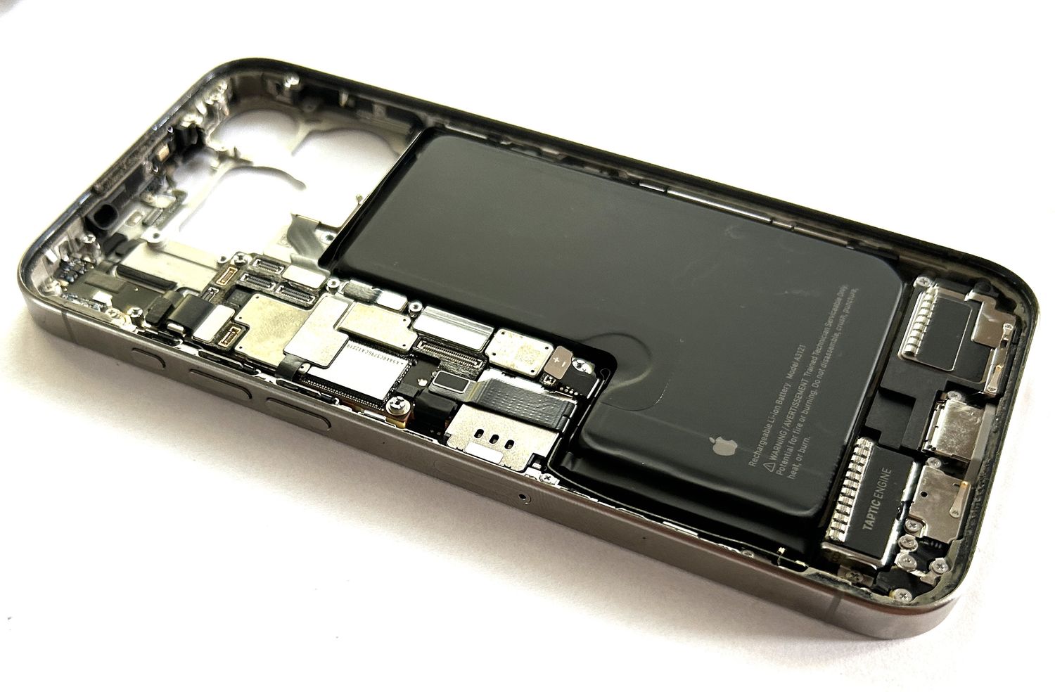 Korpus z taśmami  iPhone 15 Pro Max Czarny 9.5/10
