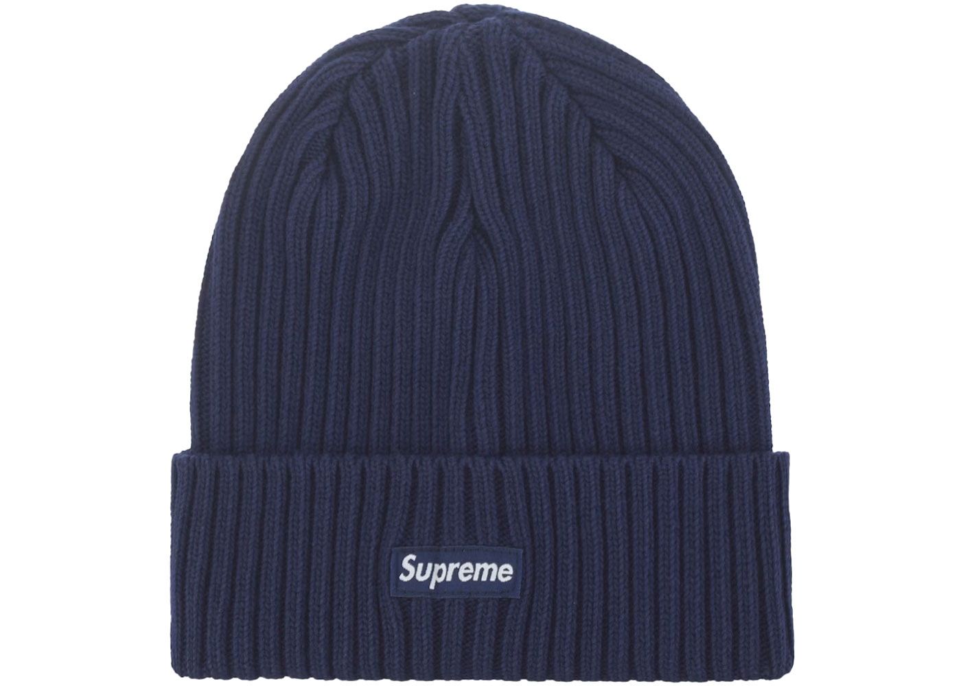 Supreme Overdyed Beanie Navy