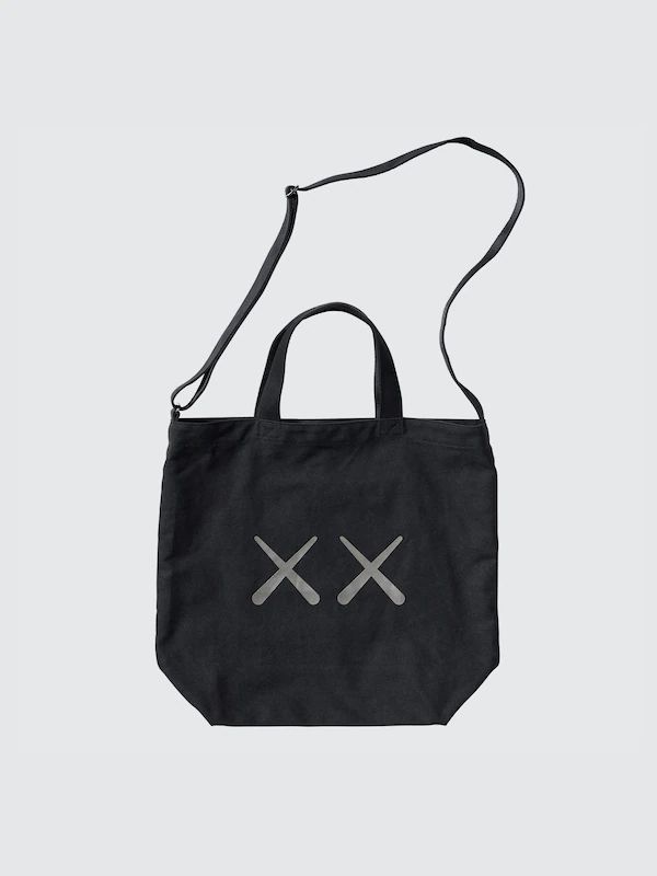 KAWS X UNIQLO X ANDY WARHOL TOTEBAG CZARNY