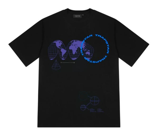 Trapstar Global takeover tee black/blue
