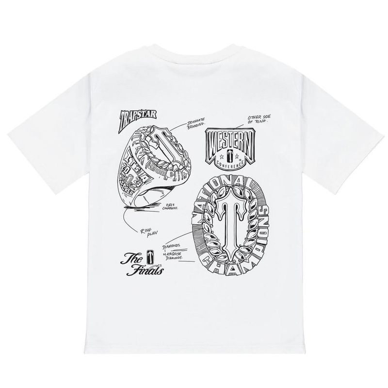 Trapstar Game Time Tee white
