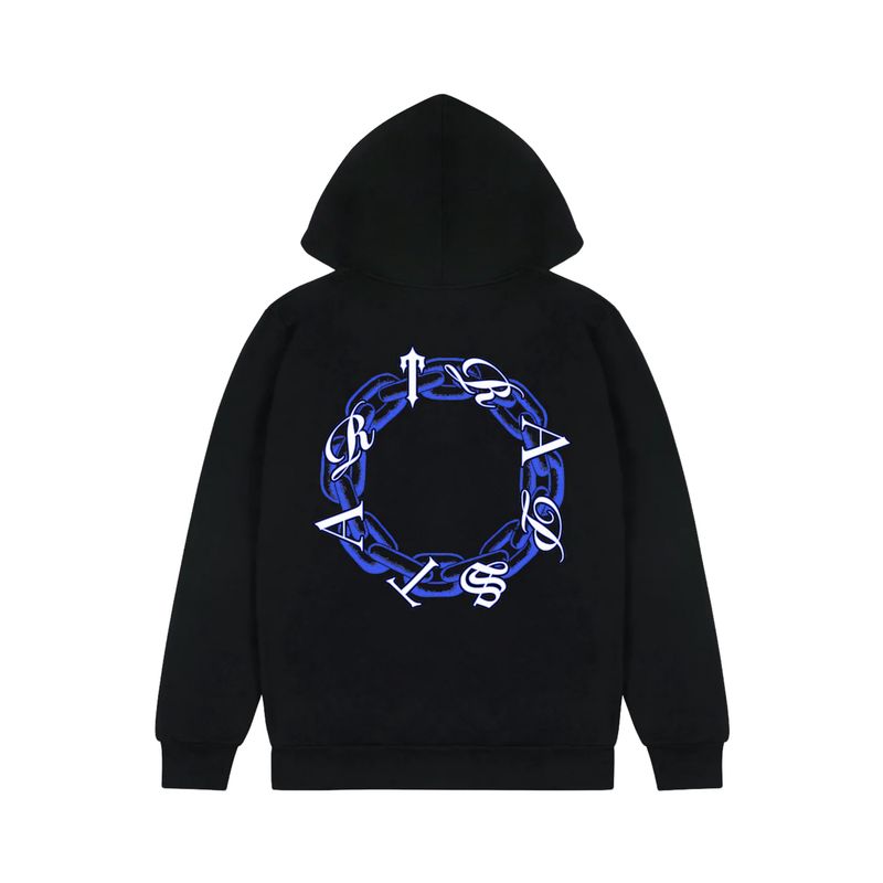 Trapstar Chain Script Hoodie - Black/Ice