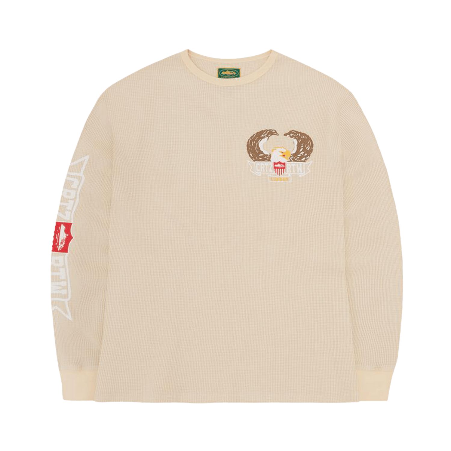 Corteiz Dipset Eagle Waffle Longsleeve - Beige