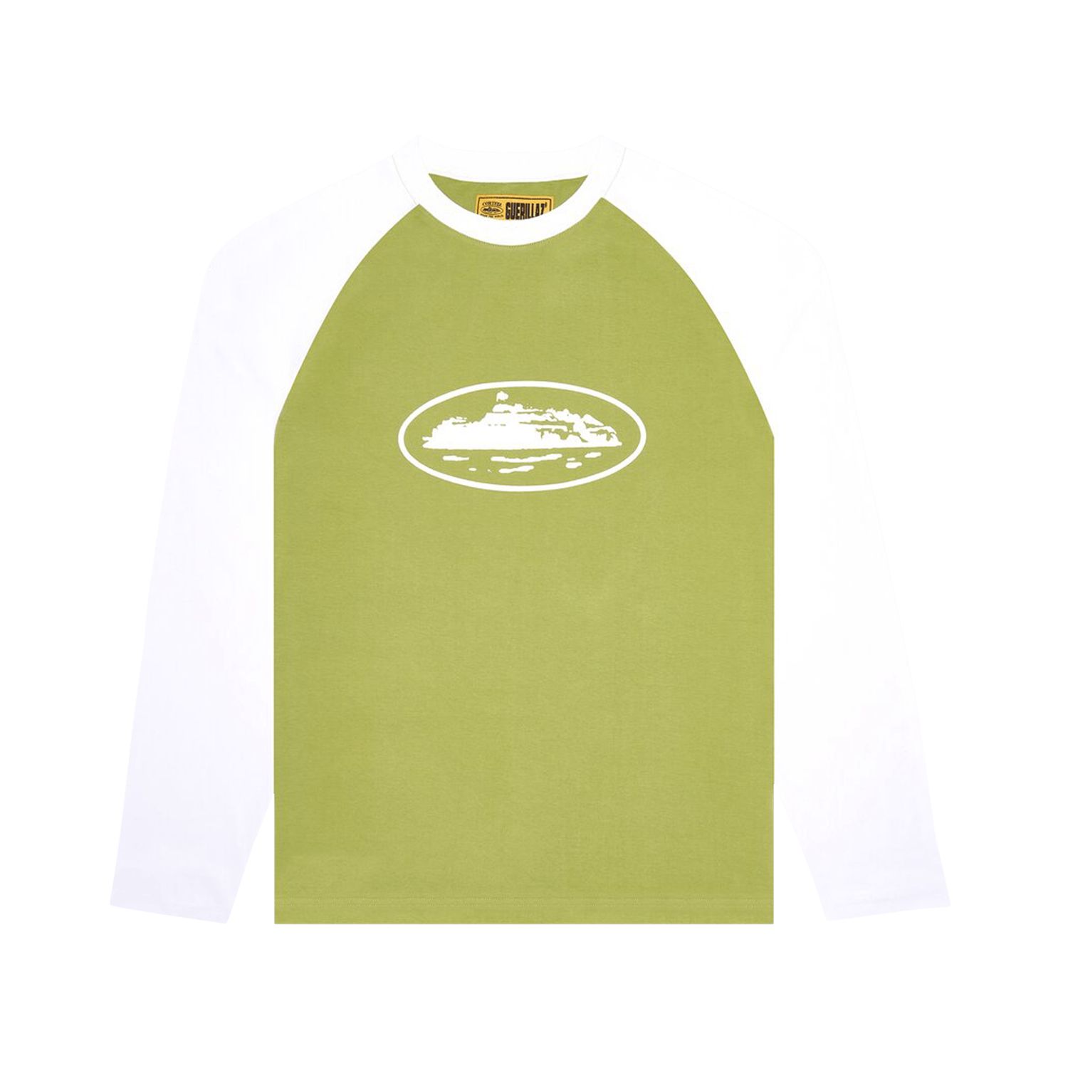 Corteiz Raglan Long-Sleeve Tee &#39;Sage Green&#39;