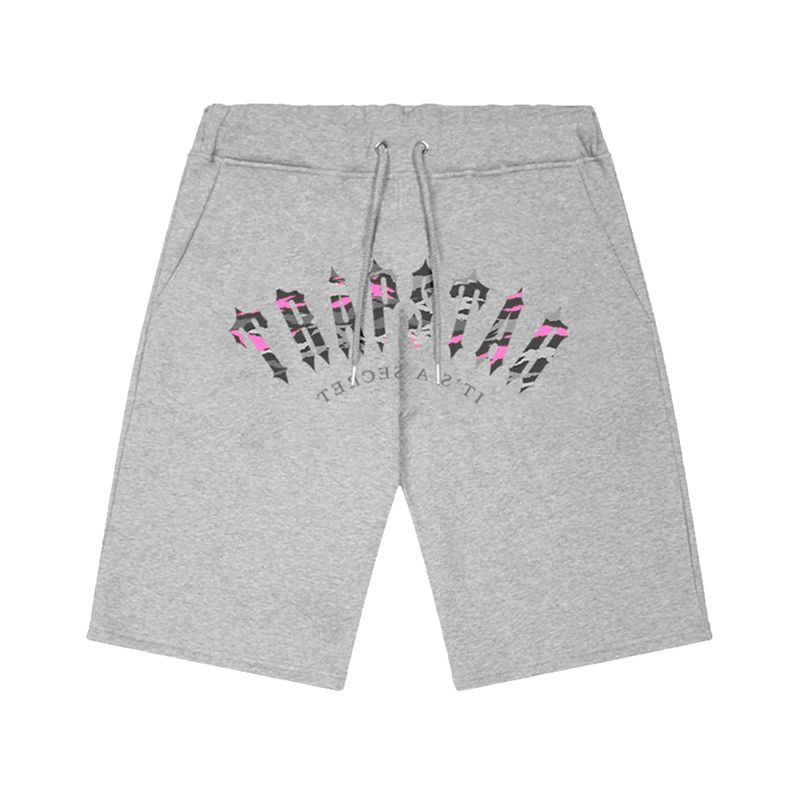 Trapstar Irongate Arch Camo Shorts - Grey/Pink