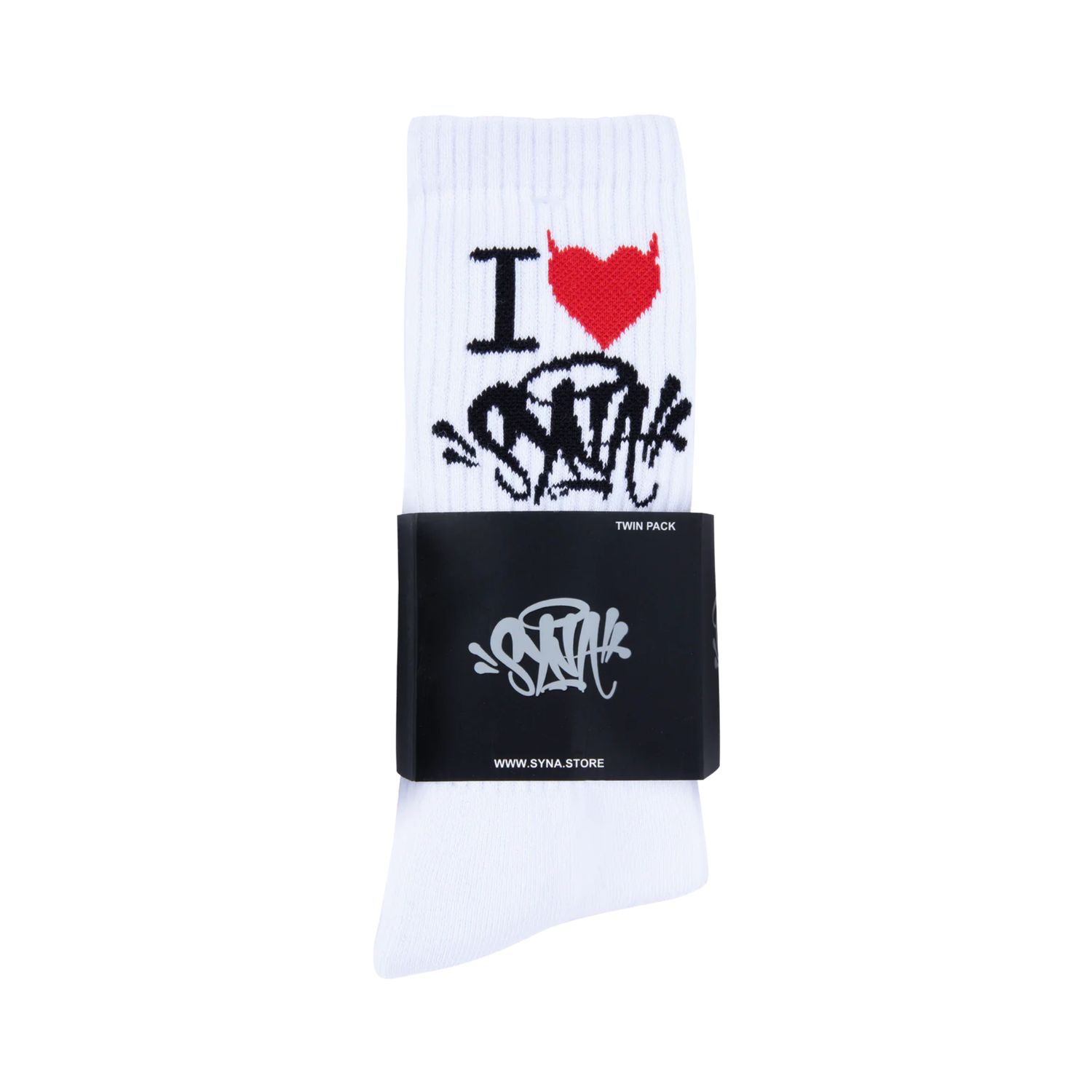 Skarpetki SynaWorld I Love Syna - White 2pack