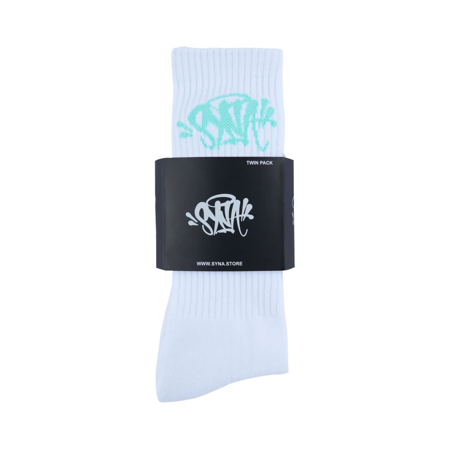 Skarpetki SynaWorld - White/Araba Blue 2pack