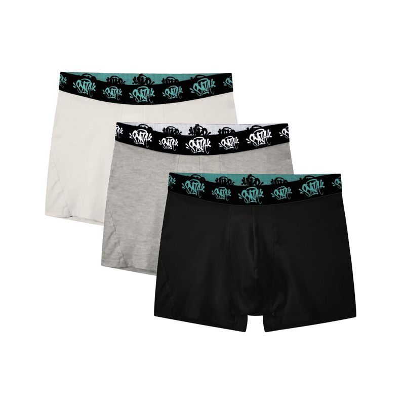 Bokserki SynaWorld White/Grey/Black 3pack