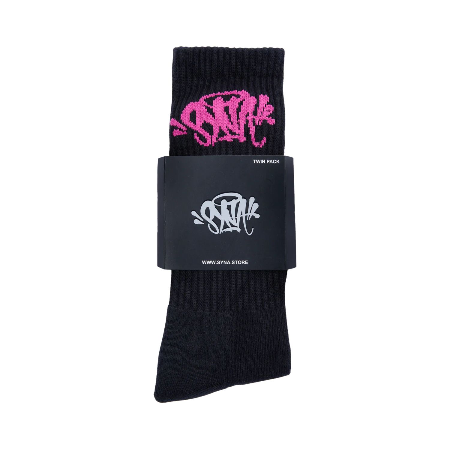 Skarpetki SynaWorld - Black/Pink 2pack