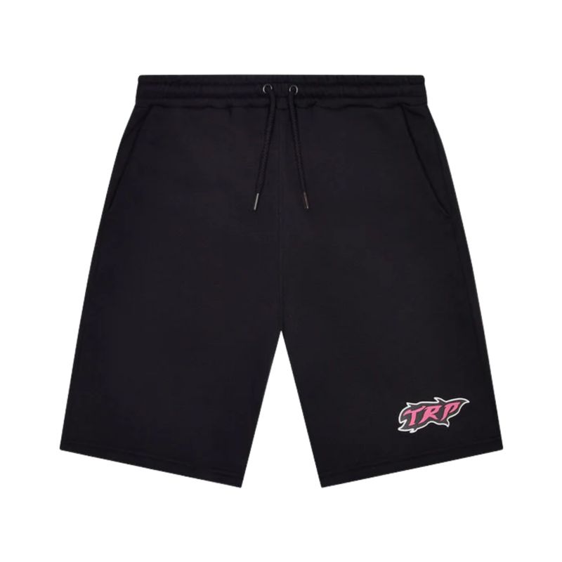 Trapstar TRP Flame Shorts - Black/Pink