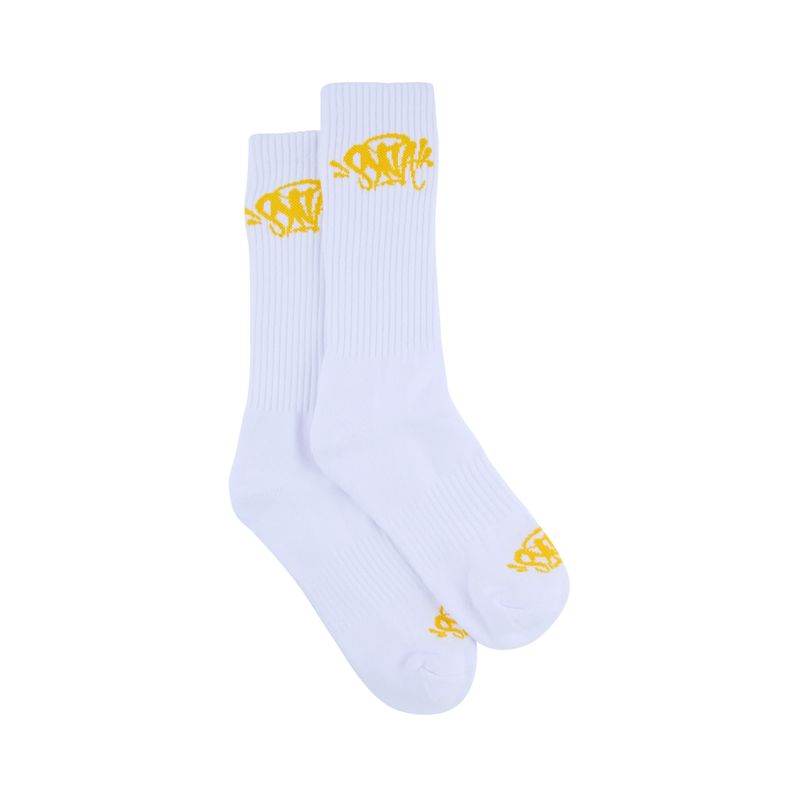 Skarpetki SynaWorld - White/Yellow 2pack