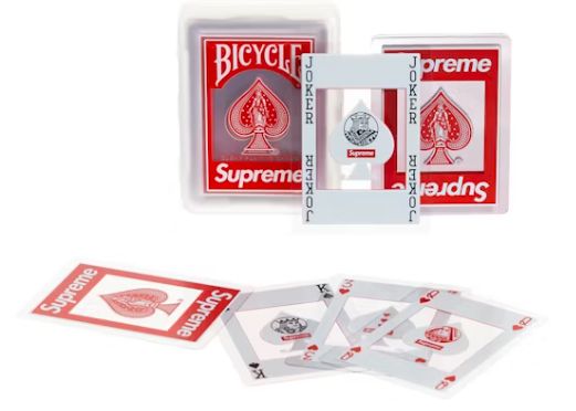 Supreme Bicycle Clear Playing Cards na sztuki