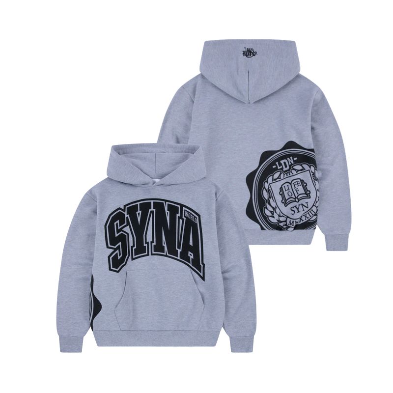 SynaWorld College Hood - Grey Marl