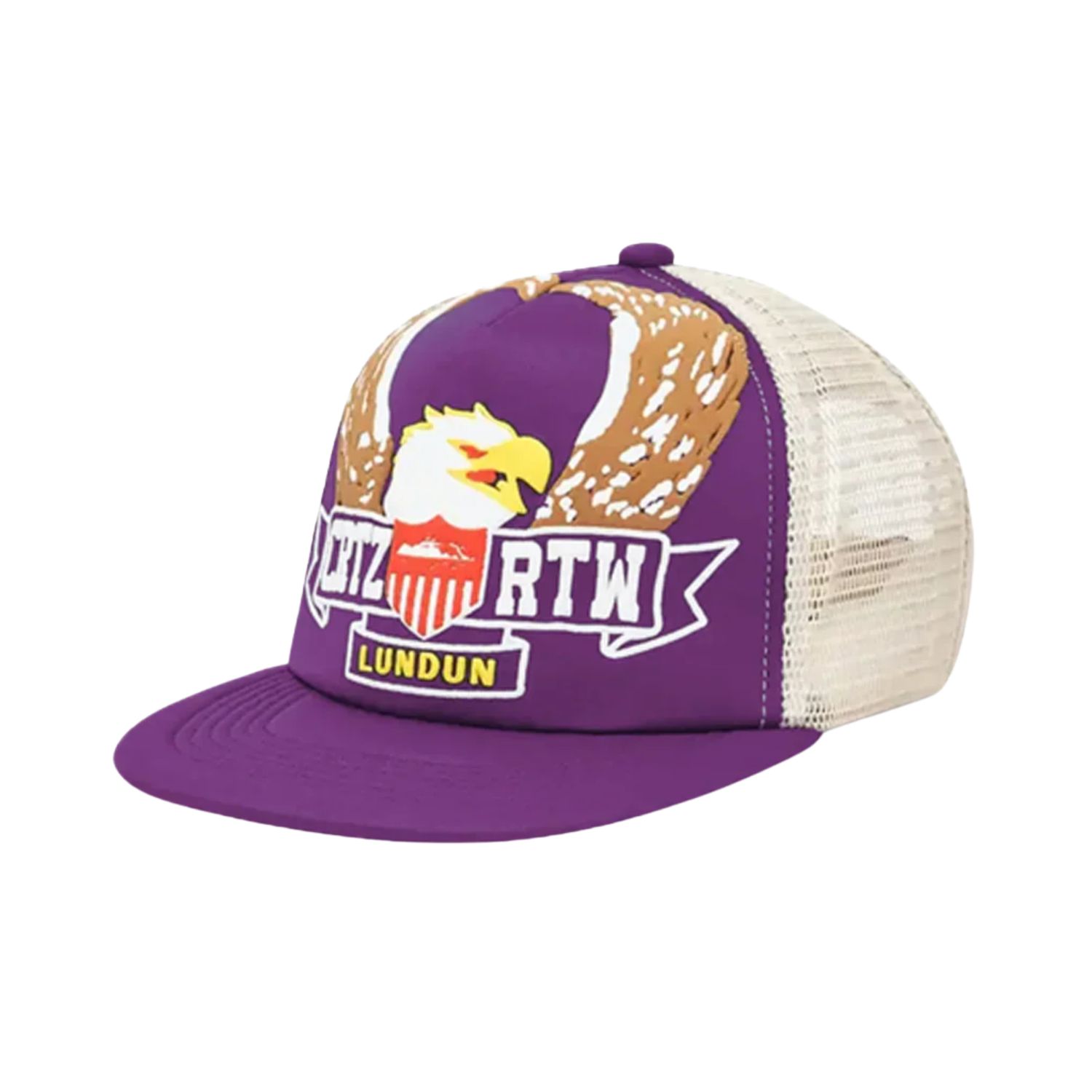 Corteiz Eagle Trucker Hat - Purple