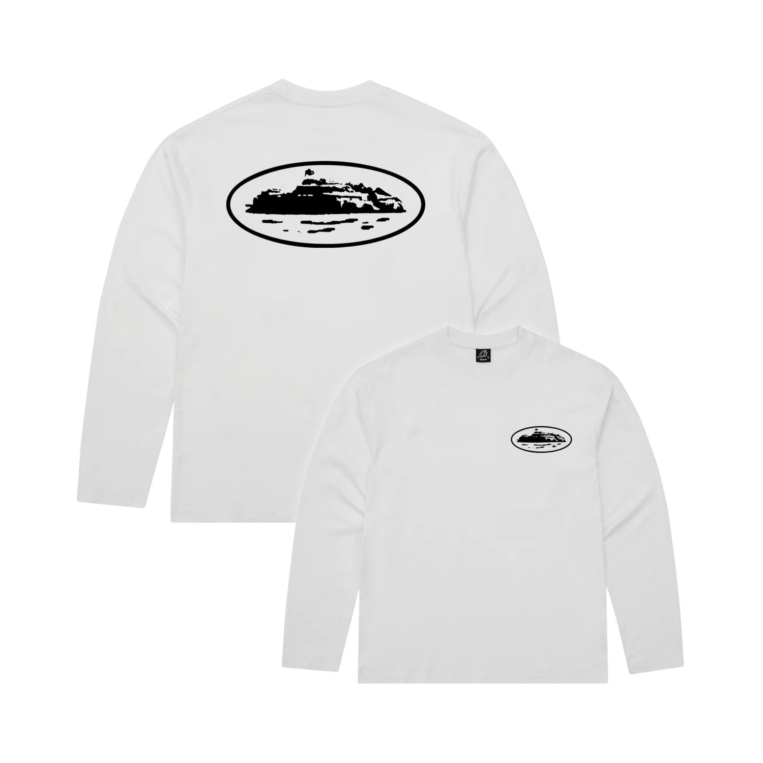 Corteiz OG LS Island Tee - White