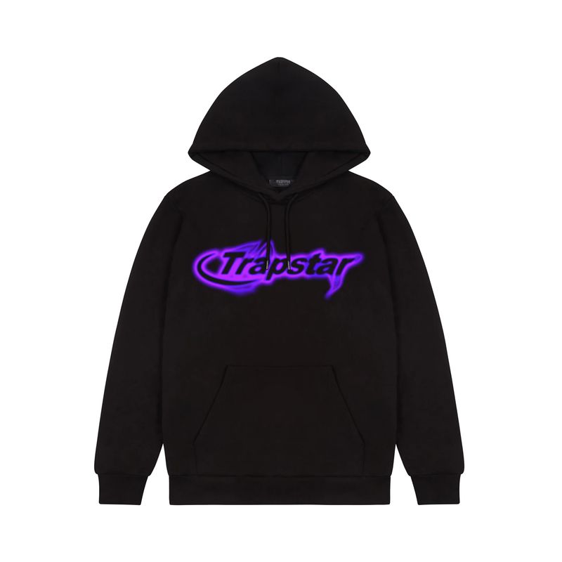 Trapstar Neon Hyperdrive Hoodie - Black