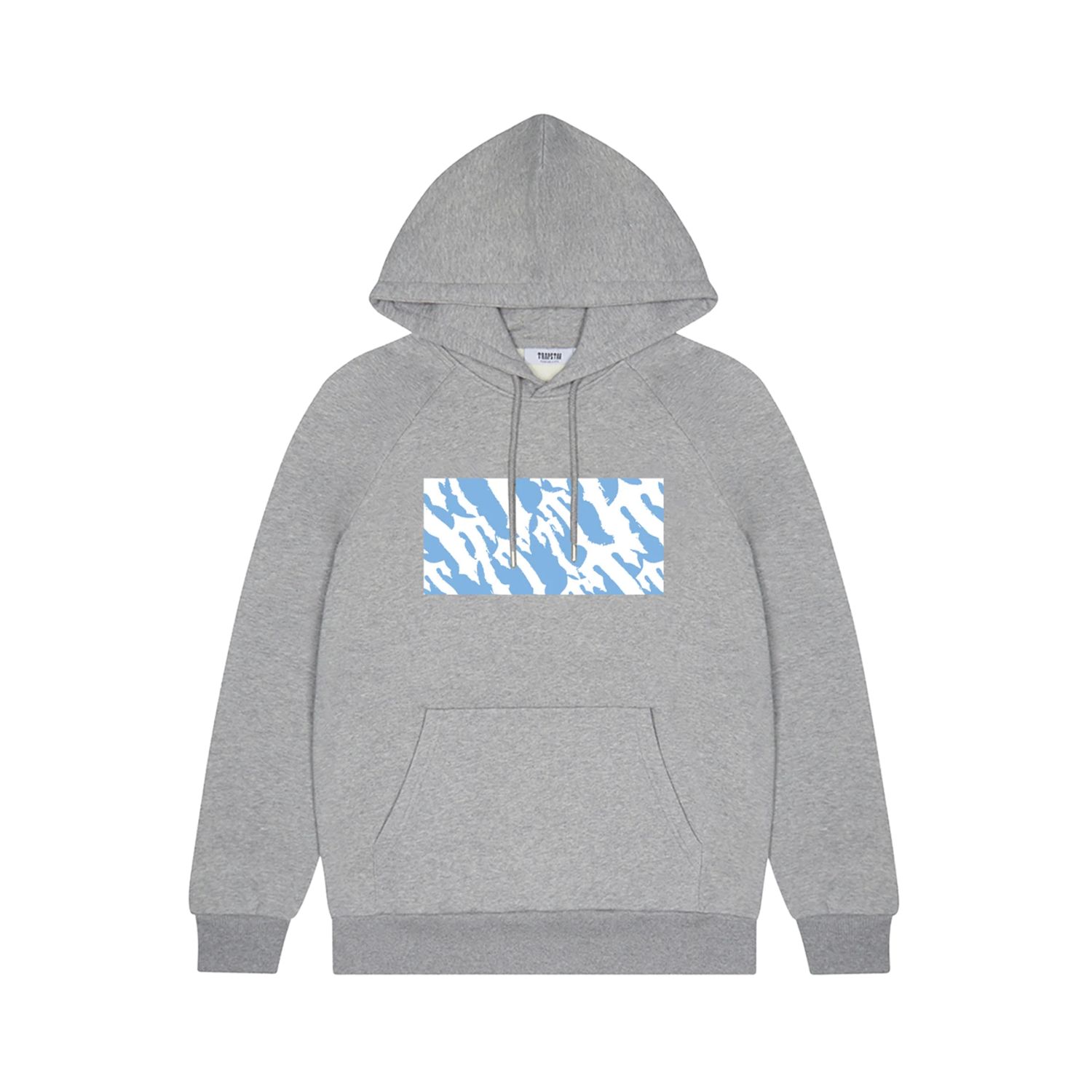 Trapstar Wavy T Box Hoodie - Grey/Blue