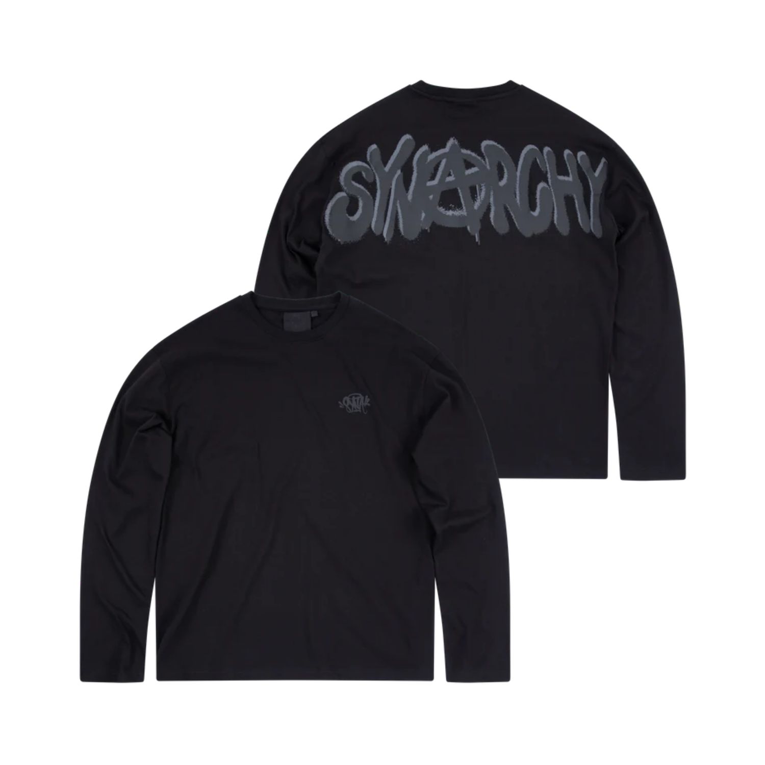 SynaWorld Synarchy Double Long Sleeve Tee - Black/Black